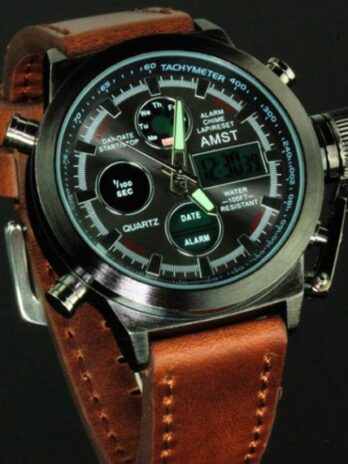 водостійкий тактичний годинник AMST Mountain