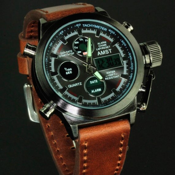 водостійкий тактичний годинник AMST Mountain - Зображення 2