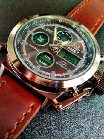 водостійкий тактичний годинник AMST Mountain