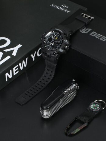 подарунковий набір,водостійкий тактичний годинник Besta Box Peremoga Set , з компасом