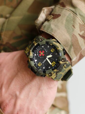 Чоловічий водостійкий тактичний годинник Skmei Brave ЗСУ