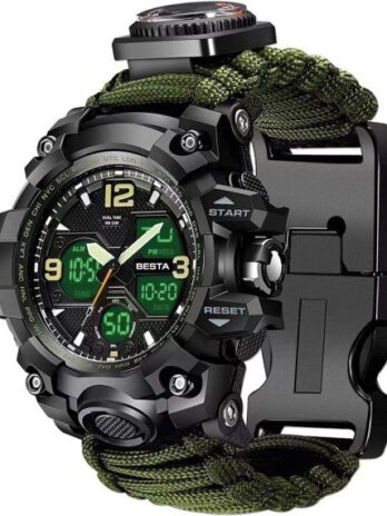водостійкий тактичний годинник Besta Life Pro з компасом