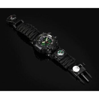 водостійкий тактичний годинник Besta Life Pro AllBlack з компасом