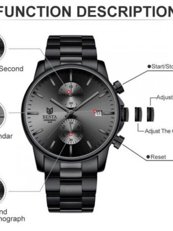 годинник Besta Mars Black