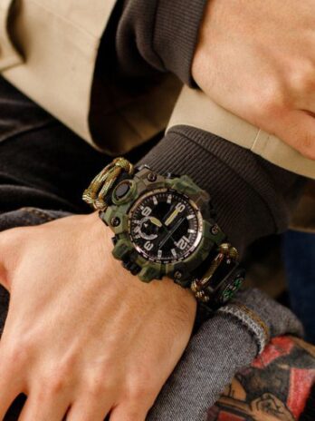 водостійкий тактичний годинник Besta Military з компасом