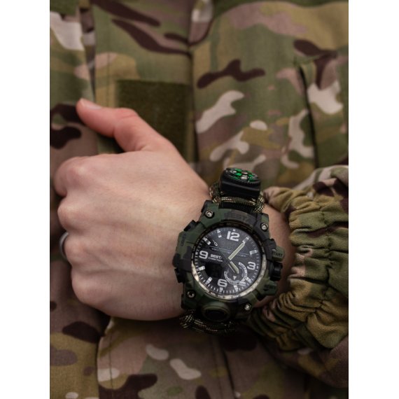 водостійкий тактичний годинник Besta Military з компасом - Зображення 6