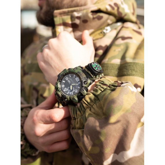 водостійкий тактичний годинник Besta Military з компасом - Зображення 3