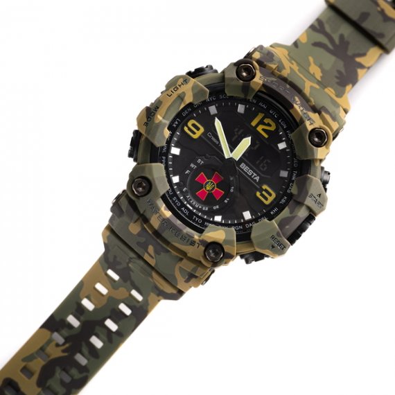 водостійкий тактичний годинник Skmei Brave ЗСУ - Зображення 6
