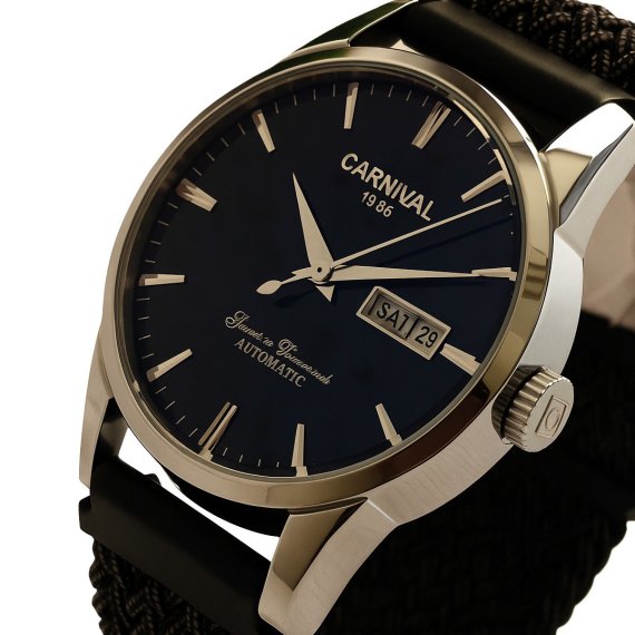 механічний годинник Carnival Flagman Magnetic Grey, 2 ремінці - Зображення 6