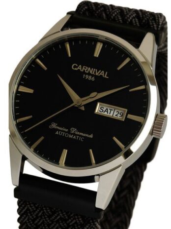 механічний годинник Carnival Flagman Magnetic Grey, 2 ремінці