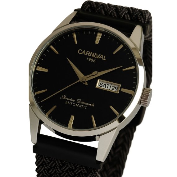 механічний годинник Carnival Flagman Magnetic Grey, 2 ремінці - Зображення 5