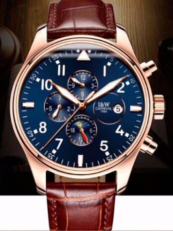 механічний годинник Carnival Grand Brown