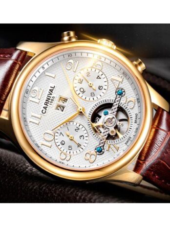 механічний годинник Carnival Swiss Brown