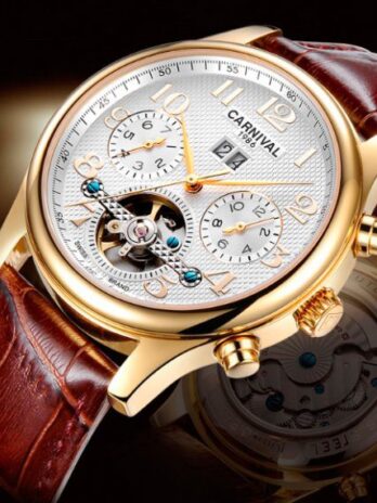 механічний годинник Carnival Swiss Brown