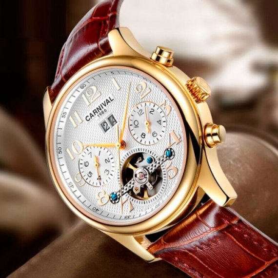 механічний годинник Carnival Swiss Brown - Зображення 8