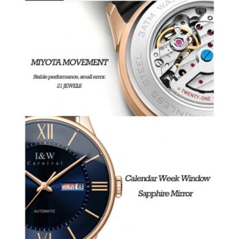 Чоловічий механічний годинник Carnival Atlantis