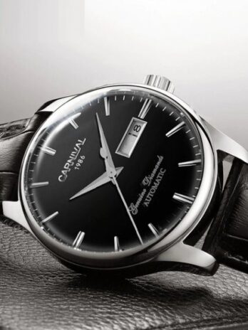 механічний годинник Carnival Flagman Magnetic Grey, 2 ремінці