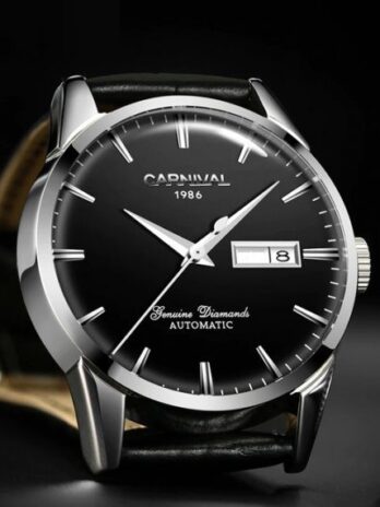 механічний годинник Carnival Flagman Magnetic Grey, 2 ремінці