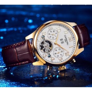 механічний годинник Carnival Swiss Brown