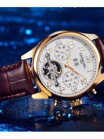 механічний годинник Carnival Swiss Brown
