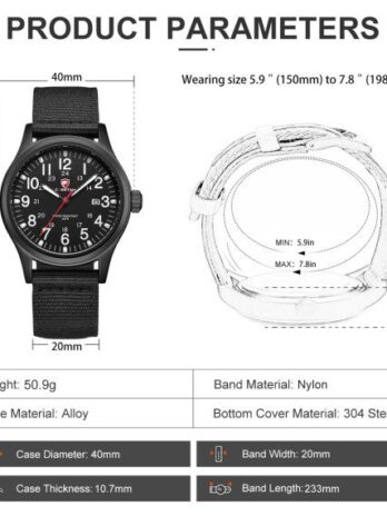 тактичний годинник Cheetah Command Black