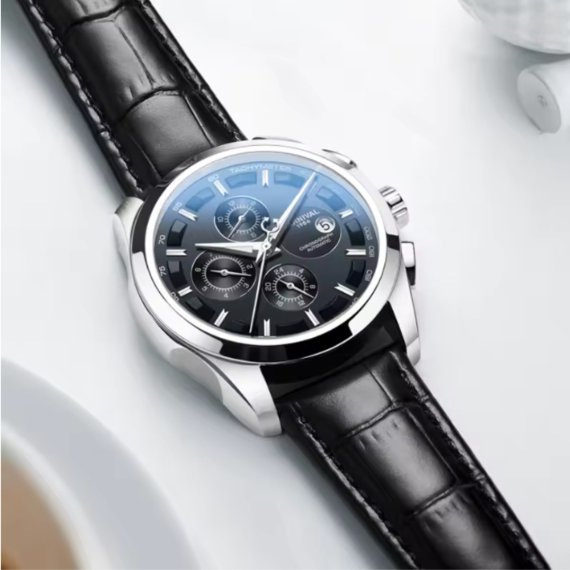 механічний годинник Carnival Genius Prime Silver, 2 ремінці - Зображення 3