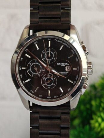 механічний годинник Carnival Genius Prime Silver, 2 ремінці