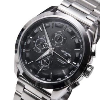 механічний годинник Carnival Genius Prime Silver, 2 ремінці