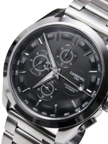 механічний годинник Carnival Genius Prime Silver, 2 ремінці
