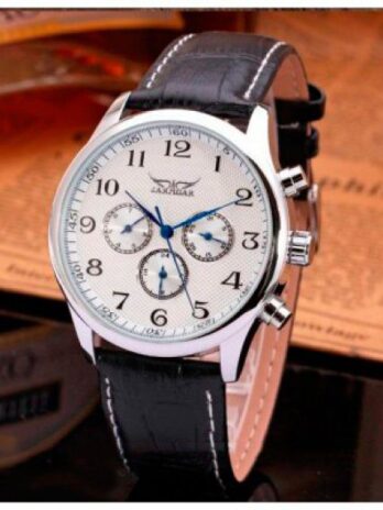 механічний годинник Jaragar Elite White