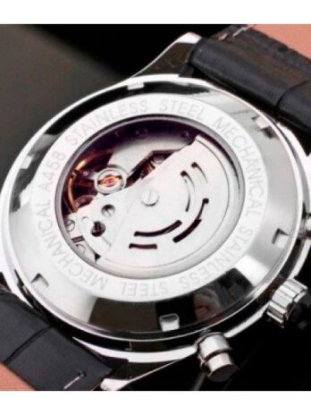 механічний годинник Jaragar Elite White