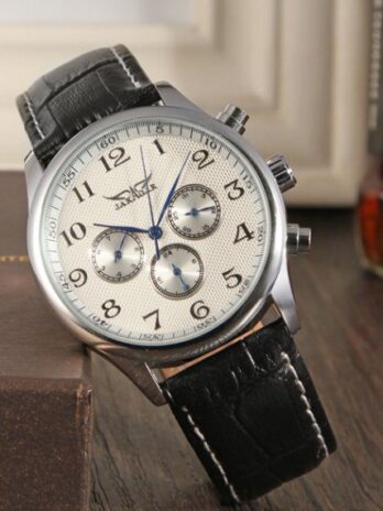 механічний годинник Jaragar Elite White