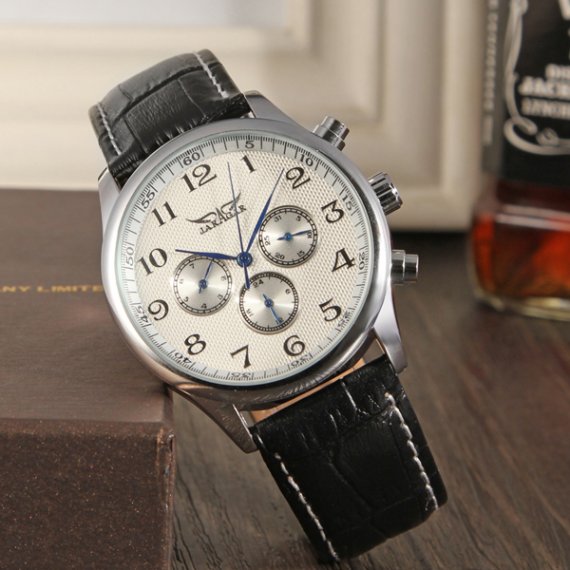 механічний годинник Jaragar Elite White - Зображення 5