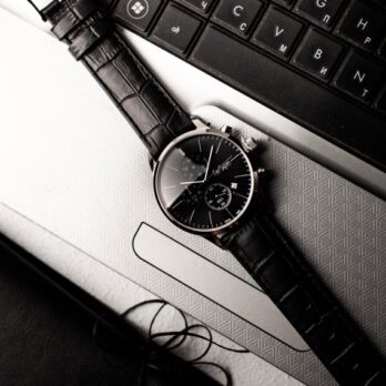 водостійкий годинник Lee Cooper Leather Black