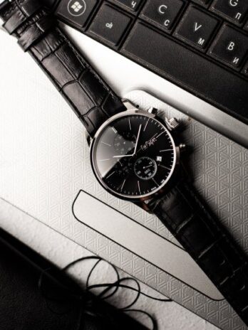 водостійкий годинник Lee Cooper Leather Black