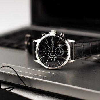 водостійкий годинник Lee Cooper Leather Black