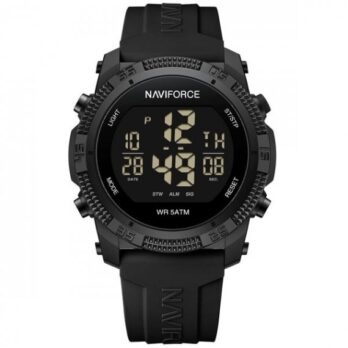 водостійкий тактичний годинник Naviforce Europe Black