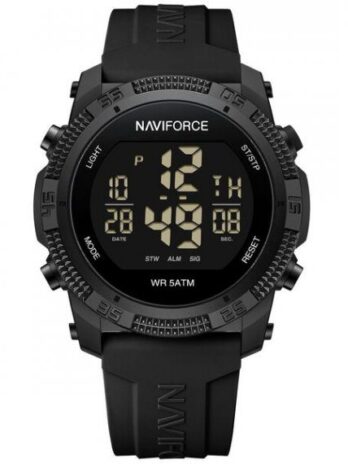 водостійкий тактичний годинник Naviforce Europe Black