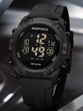 водостійкий тактичний годинник Naviforce Europe Black