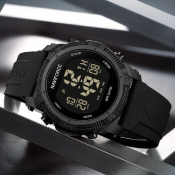 водостійкий тактичний годинник Naviforce Europe Black