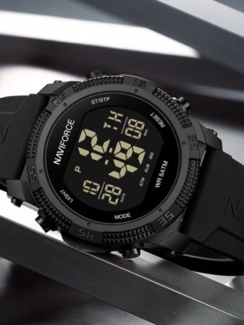 водостійкий тактичний годинник Naviforce Europe Black