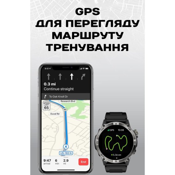 Розумний смарт годинник North Edge GPS Smart Titan з компасом - Зображення 8