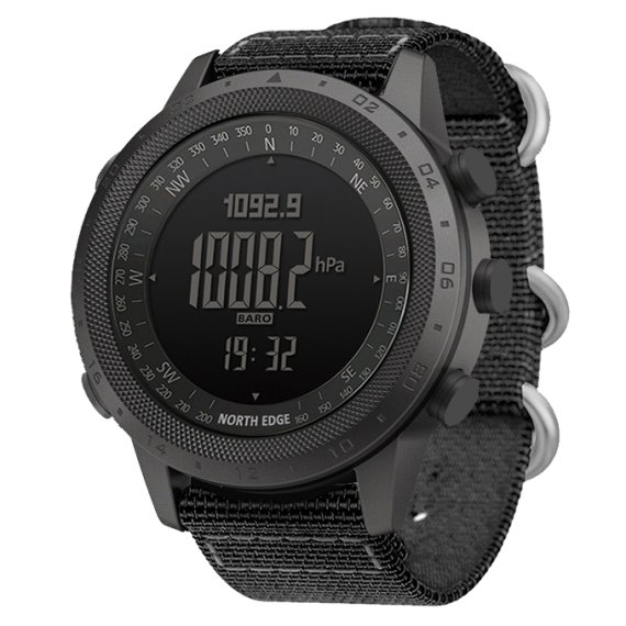 водостійкий тактичний годинник North Edge Desert 5BAR з компасом