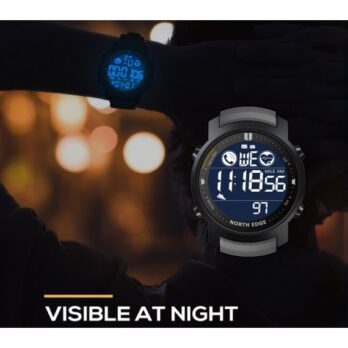 водостійкий тактичний годинник North Edge Laker Black 5BAR