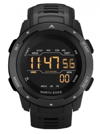 водостійкий тактичний годинник North Edge MARS Pro Black 5BAR