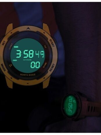 водостійкий тактичний годинник North Edge MARS Pro Black 5BAR