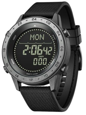 водостійкий тактичний годинник North Edge Tank3 5BAR з компасом