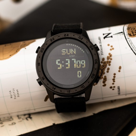 водостійкий тактичний годинник North Edge Tank3 5BAR з компасом - Зображення 9