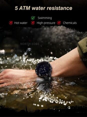 водостійкий тактичний годинник North Edge Terrax Black