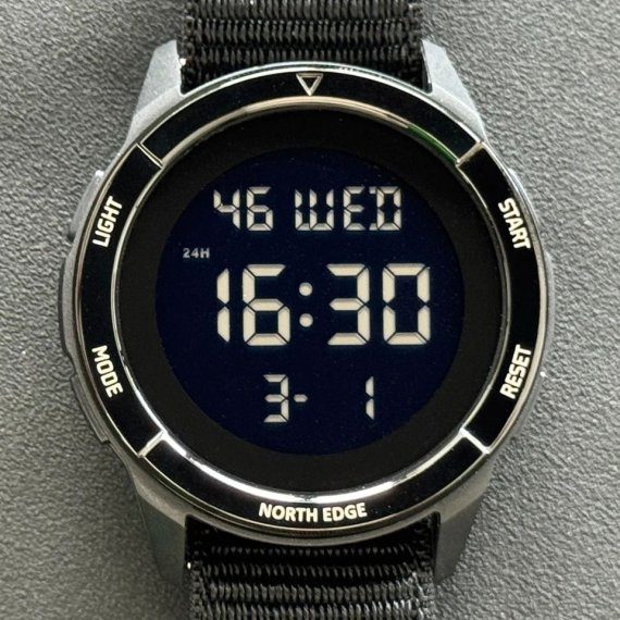 водостійкий тактичний годинник North Edge Terrax Black - Зображення 3